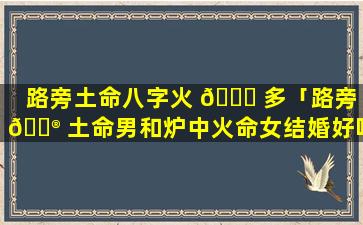 路旁土命八字火 🕊 多「路旁 💮 土命男和炉中火命女结婚好吗」
